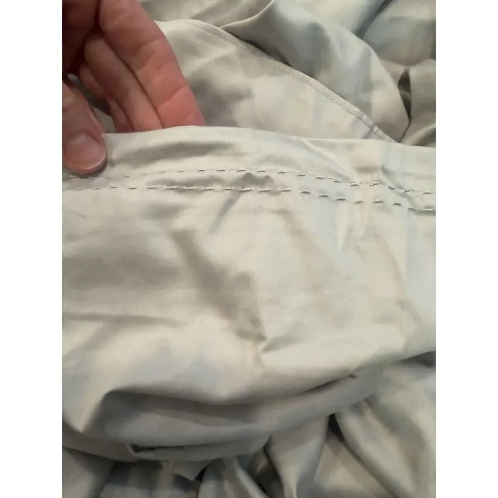 Nordstrom 400 Thread Count 100% Cotton Duvet Cover Pillow Cases Queen NWT